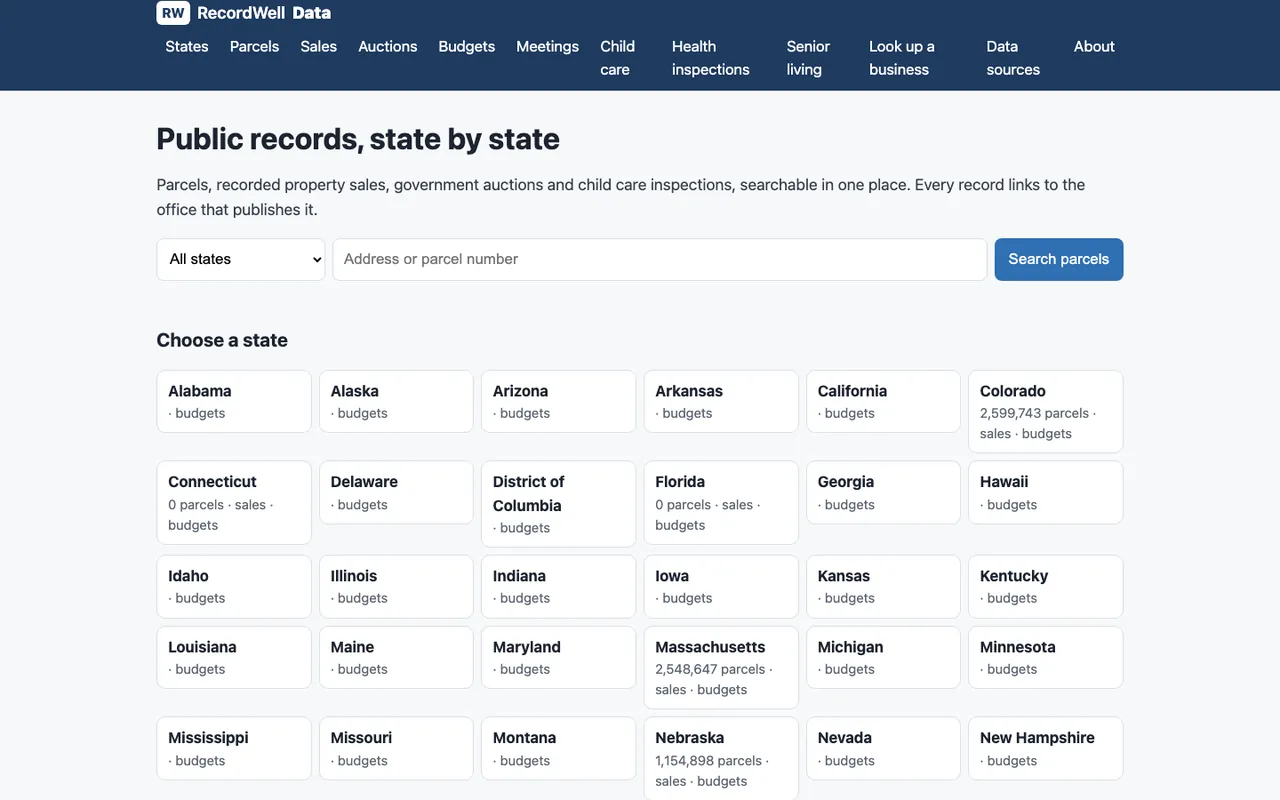 RecordWell companion site